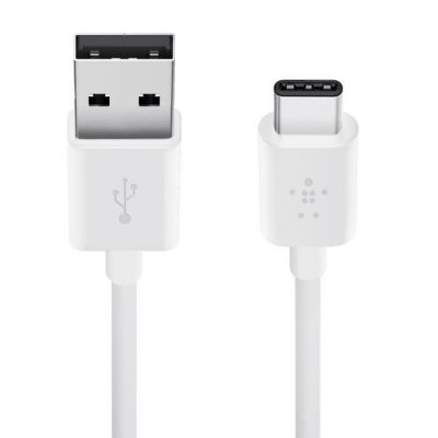 image Belkin Câble de recharge USB 2.0 USB-A vers USB-C, certifié USB-IF et de 1,8 m de long,Blanc