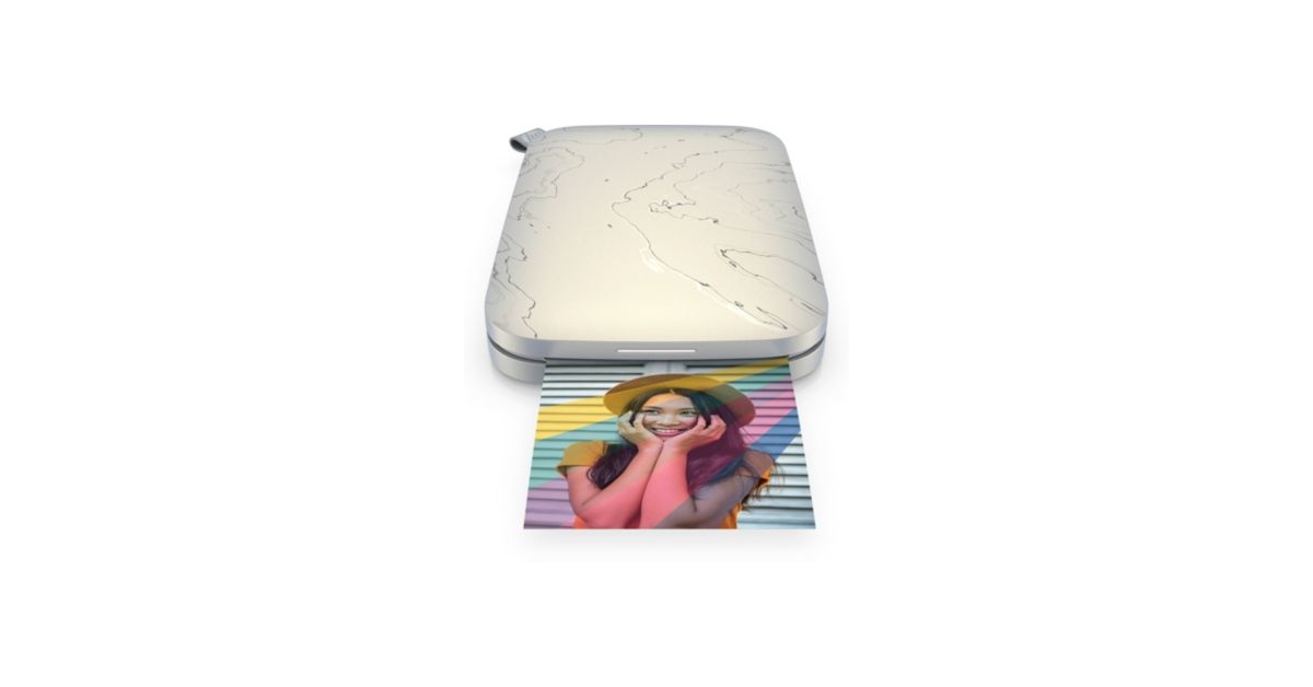 HP SPROCKET PANORAMA Gris Imprimante Photo Et étiquettes 2'' X 0.5'' - 9'' Sur Papier Adhésif Zink Avec