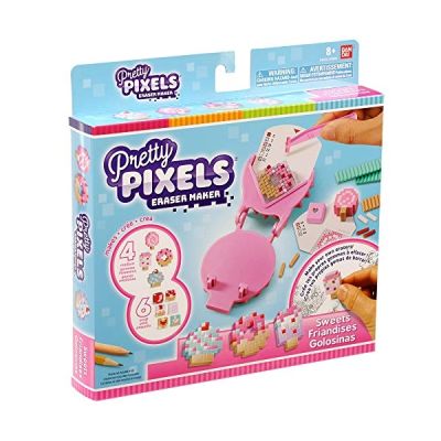 image Bandai - Pretty Pixels - Krazy Pixels - Fabrique à gommes - Set de démarrage - Thème friandises - Loisirs créatifs - 38522