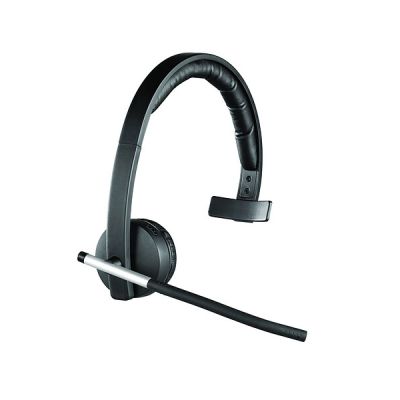 Logitech H820e Casque sans Fil, Mono Oreillette avec Micro Antiparasites, USB, Commandes Intégrées, Témoin Lumineux, PC/Mac/Portable - Noir