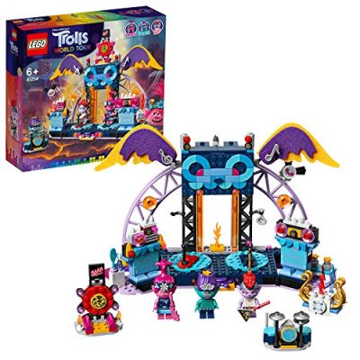 LEGO Trolls World Tour, Le concert de Vulcarock City, Ensemble de jeu avec Popy, Branch et Barb, Scène musicale et guitares, 1044 pièces, 41254