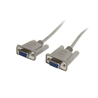 STARTECH Câble série DB9 en liaison directe de 1,8 m - Cordon DB9 vers DB9 - F/F - Première extrémité : 1 x DB-9 Femelle - Gris