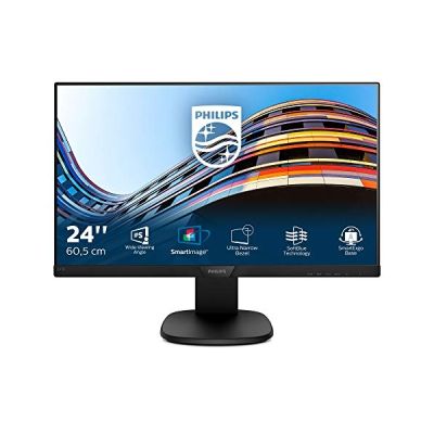 image Philips Moniteur LCD avec Technologie SoftBlue 243S7EHMB/00 - Écrans Plats de PC (60,5 cm (23.8"), 1920 x 1080 Pixels, Full HD, LCD, 5 ms, Noir)