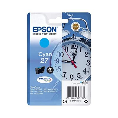 Epson C13T27024022 Cartouche d'encre compatible avec Imprimante Epson Workforce Cyan