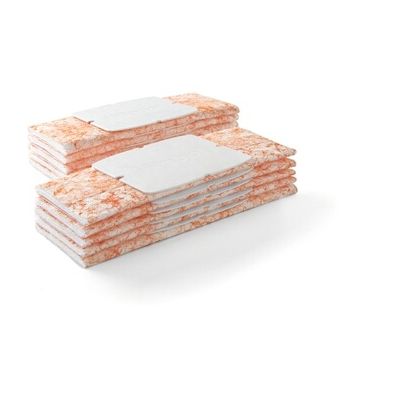 Pack de 10 Lingettes Jetables pour Balayage Humide Braava Jet iRobot - Orange