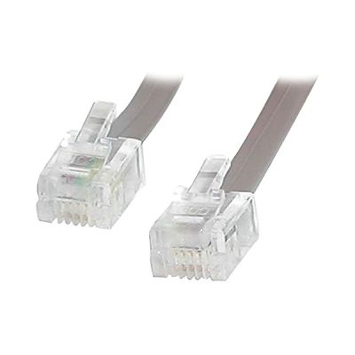 STARTECH Câble téléphone RJ25FT - 7,62 m RJ-11 - Pour Téléphone, Modem, PC - Première extrémité : 1 x RJ-11 Mâle Téléphone