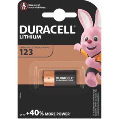 image Pile Duracell spéciale ultra lithium CR123
