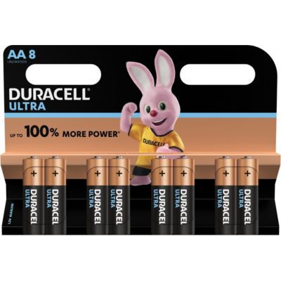 image Duracell Ultra, lot de 8 piles alcalines Type AA 1,5 Volts LR6 MX1500