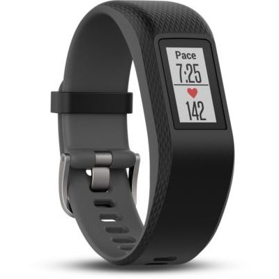 image Garmin Vivosport - Bracelet de Sport avec GPS et Cardio Poignet - Taille S/M - Noir/Gris Anthracite