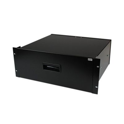 image STARTECH Tiroir de stockage en acier noir 4U pour racks et armoires 48 cm - Acier - 25 kg Maximum
