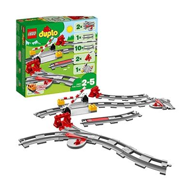 image LEGO DUPLO - Les rails du train - 10882 - Jeu de Construction