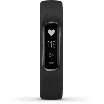 image Garmin vívosmart 4 - Bracelet d'activité ultra-fin avec oxymètre de pouls et cardio poignet - Noir - Taille S/M