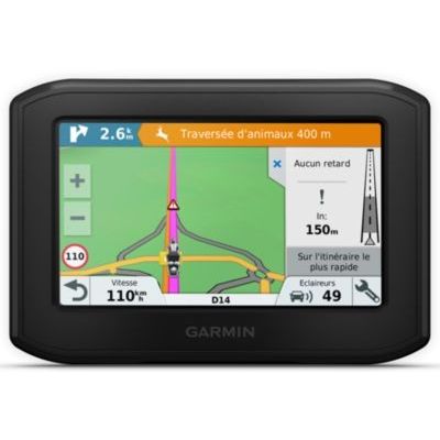 image Garmin zumo 396 - GPS Moto - 4.3 pouces - Cartes Europe 46 pays - Cartes, Trafic, Zones de Danger à Vie - Appels Mains Libres - Contrôle de la musique