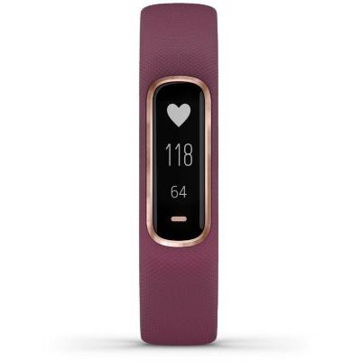image Garmin vívosmart 4 - Bracelet d'activité ultra-fin avec oxymètre de pouls et cardio poignet - Prune - Taille S/M