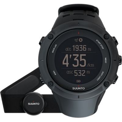 image Suunto AMBIT3 Peak Montre GPS Mixte Adulte, Noir, Avec ceinture émettrice de fréquence cardiaque