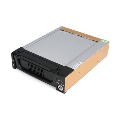 STARTECH Rack Amovible Robuste en Aluminium 5.25- avec Ventilateur pour Disque Dur SATA 3.5
