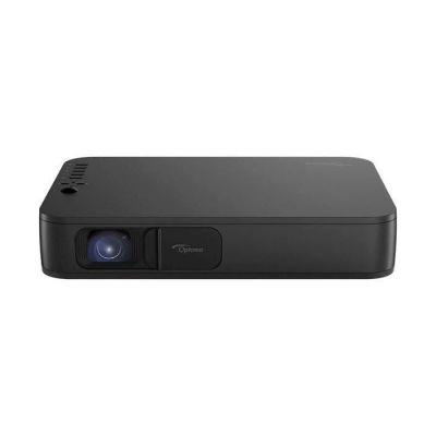 image Optoma LH160 Vidéoprojecteur Haute Definition LED jusqu'à 2h30 d'autonomie grâce à la batterie, pour vos présentations et films, évolutif Wifi, lumineux (1500 Lum LED), 2HDMI, correction 4 angles