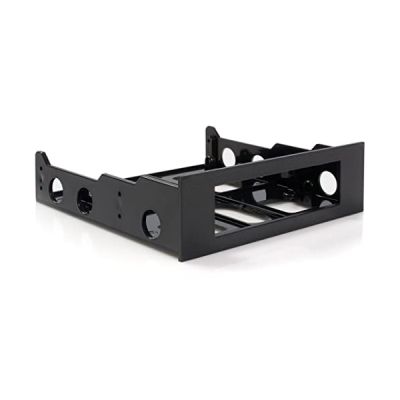 STARTECH Adaptateur Support pour Disque Dur 3.5- dans un Emplacement Frontal 5.25- - Noir