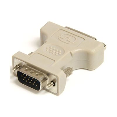 STARTECH Adaptateur câble DVI vers VGA - F/M - 1 x DVI-I Femelle Vidéo - 1 x HD-15 Mâle VGA - Boîtier Pour Batterie / Pile