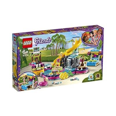 image LEGO-Friends La soirée piscine d'Andréa, 468 Pièces 41374