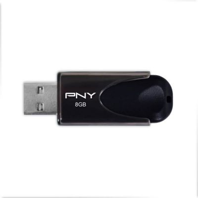 image PNY Clé USB 2.0 Attaché 4 Standard 8 Go - Noir