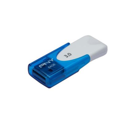 image PNY Clé USB 3.0 Attaché 4 64 Go - Bleu