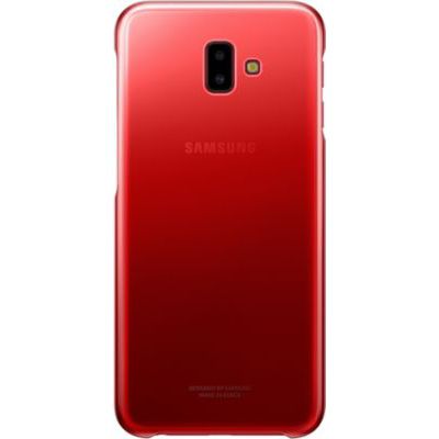 image Samsung Coque Rigide pour Galaxy J6+ Rouge/Transparente