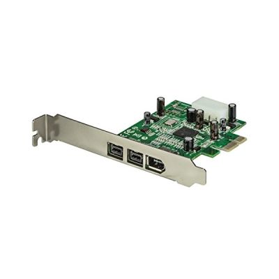 image STARTECH Carte Adaptateur PCI Express vers 3 Ports FireWire - 800 et 400 - 1394a 1394b - 3 Total port(s) Firewire - 1 Port(s)