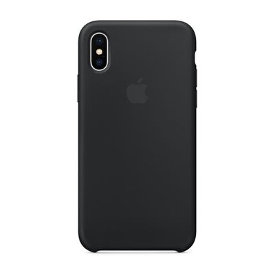 image Coque iPhone Apple Coque en silicone pour iPhone X Noir