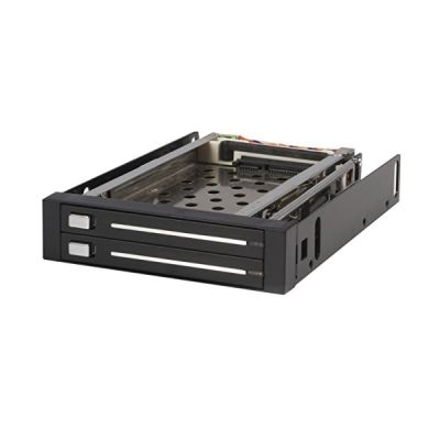 StarTech Rack amovible 3.5- sans tiroir pour 2 disques durs 2.5- - Face arrière 3.5 pouces - Echangeable à chaud - Hot swap