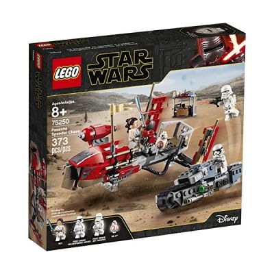 LEGO-Star Wars La course poursuite en speeder sur Pasaana, 373 Pièces à Construire 75250