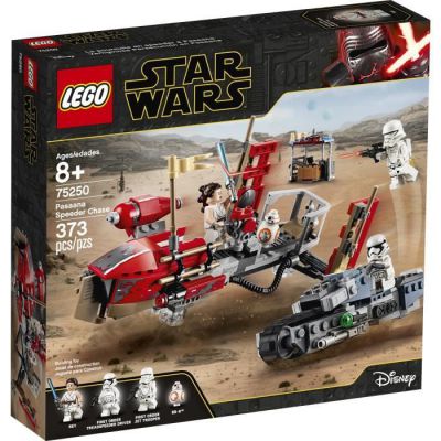 image LEGO-Star Wars La course poursuite en speeder sur Pasaana, 373 Pièces à Construire 75250