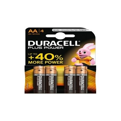 image Duracell Pile Alcaline Plus Power AA 4 Piles