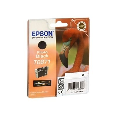 Cartouche d'encre Epson flamand rose T0871 noir