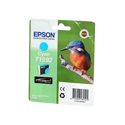Epson T1592 Cartouche d'encre d'origine pour Stylus Photo R2000 Cyan