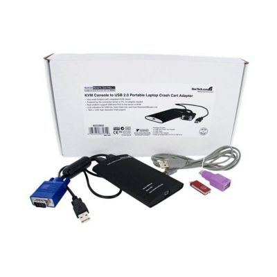 image STARTECH Adaptateur crash cart pour PC portable - Console KVM vers USB 2.0 - USB A (M) - PS/2 (M) - VGA (M) - KVM portable