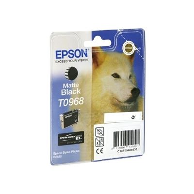 image Cartouche d'encre Epson loup T0968 noir mat