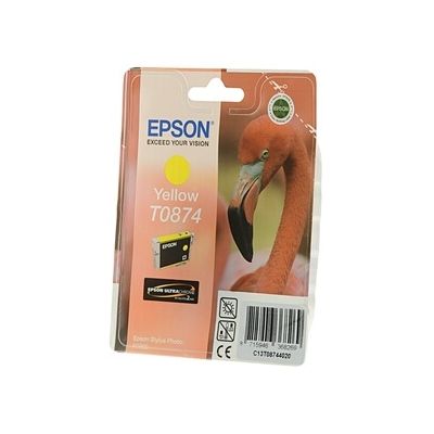 image Epson T0874 Cartouche d'encre d'origine UltraChrome Hi-Gloss2 Jaune