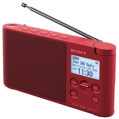image Sony XDR-S41D Radio Portable Digitale DAB/ DAB+/ FM RDS Rouge