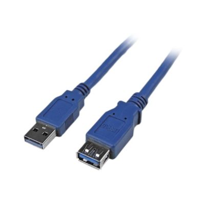 image STARTECH Câble d'extension SuperSpeed USB 3.0 de 1,8 m - Rallonge USB A vers A - M/F - Bleu - Première extrémité : 1 x 9