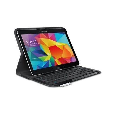 Clavier pour tablette Logitech Folio avec clavier noir pour Samsung Galaxy Tab 4 10.1"