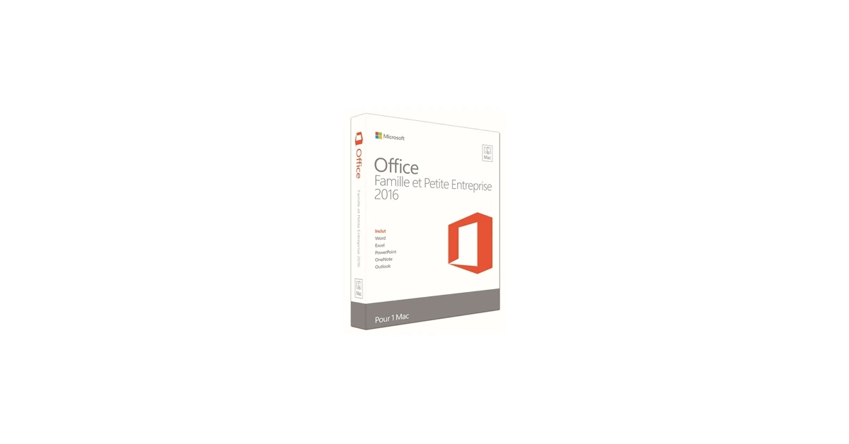 Comparer les prix Office Famille et Petite Entreprise 2016 pour Mac