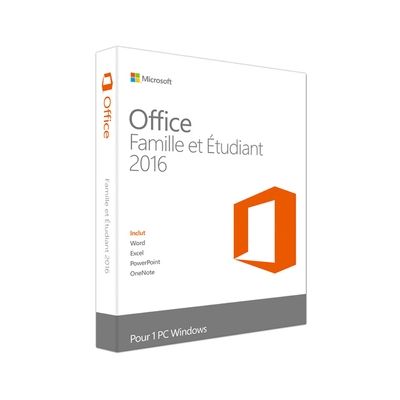 Logiciel Microsoft Office Home and Student 2016