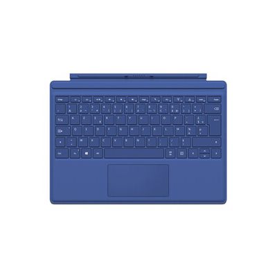 image Microsoft Clavier Type Cover AZERTY pour Surface Pro 3, Surface Pro 4 et Surface Pro (2017) – Bleu Marine