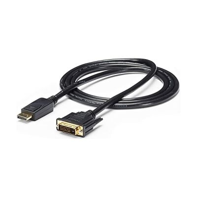 StarTech - Câble adaptateur 1x DisplayPort vers DVI de 1,8 m - Câble adaptateur DP vers DVI de 1,8 m - Convertisseur DP - 1920 x 1200 - DP2DVI2MM6