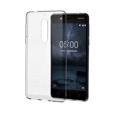 image Nokia Fin Cristal Clair Coque en Silicone 5
