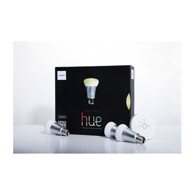image Philips Kit de démarrage 3 ampoules Hue White and Color E27 + pont de connexion Hue 1ère génération