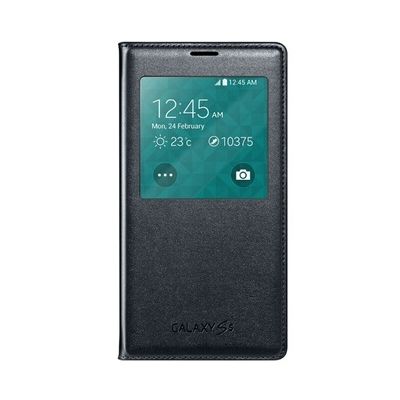 Coque smartphone Samsung Etui S view Cover noir pour Galaxy S5