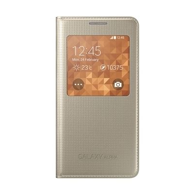 Coque smartphone Samsung ETUI S VIEW COVER OR POUR GALAXY ALPHA