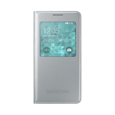 image Samsung EF-CG850BS Etui à rabat pour Samsung Galaxy Alpha Argent